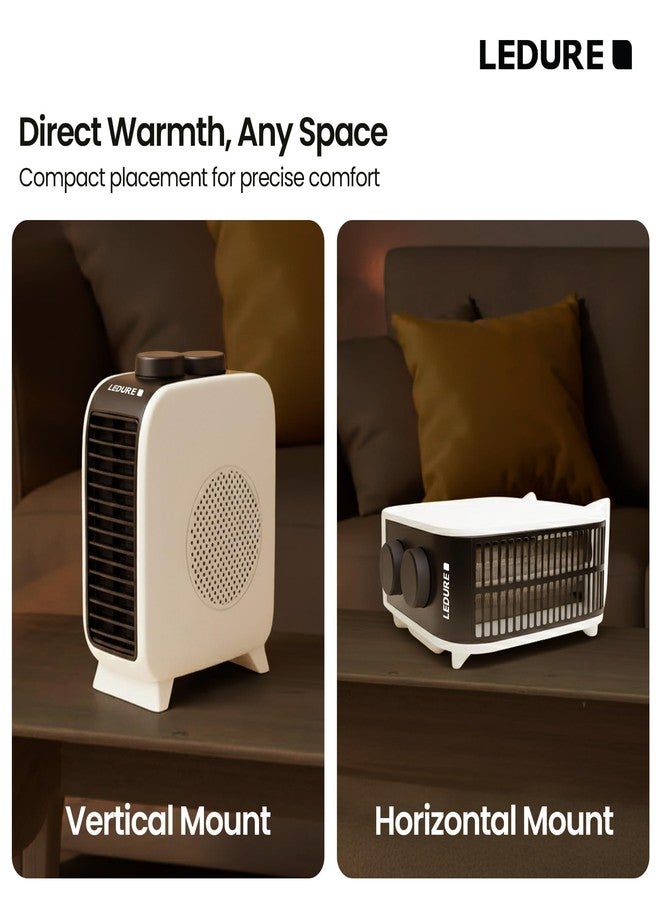 LEDURE 2000W Velar Turbonite Room Heater with 1 Year Warranty | ISI Approved High-Power Fan Blower with Adjustable Thermostat & Overheat Protection - Image 2