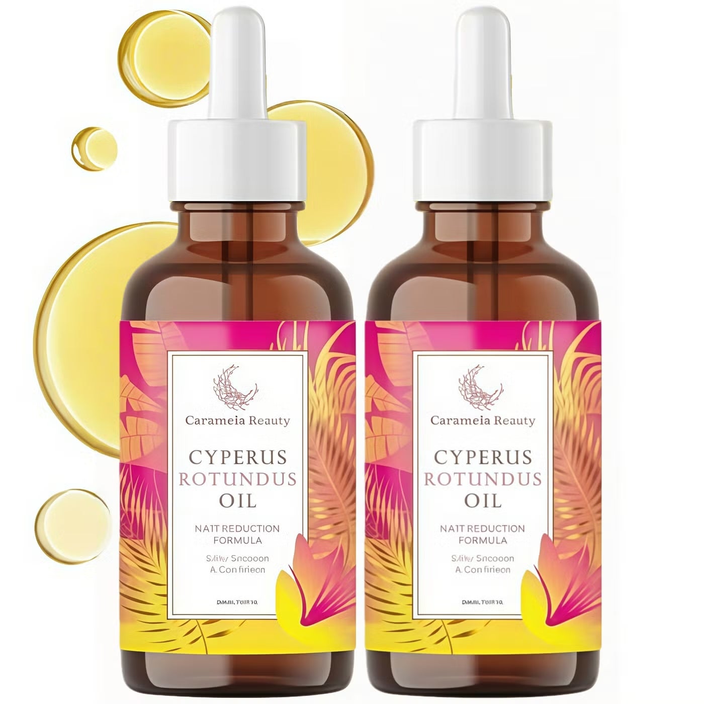 2-PACKS Cyperus Rotundus Oil - Natural Cyperus Rotundus Oil For Hair Removal, Moisturizing & Soothing Cyperus Oil For Reducing Body Hair Growth, Hair Removal Oil Ideal for All Skin Types 60ml*2