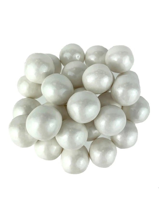 Bayside Candy 1" Large Gumballs - Colored Gumball Collection - Gumball Machine - Shimmer and Solid Colors (Shimmer White/Pearl White Gumballs 1" Large, 1LB) - Image 2