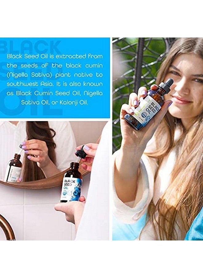 Premium Nature - زيت حبة البركة لنمو الشعر والعناية به زيت حبة البركة البكر غير المكرر المعصور على البارد زيت حبة البركة زيت حبة البركة للبشرة والشعر 4 أونصة - Image 1