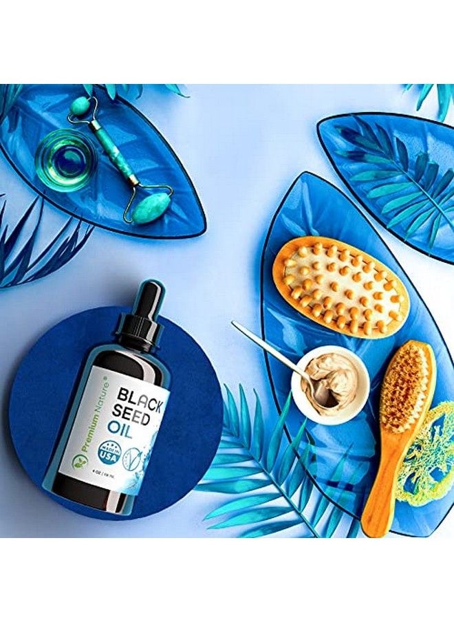 Premium Nature - زيت حبة البركة لنمو الشعر والعناية به زيت حبة البركة البكر غير المكرر المعصور على البارد زيت حبة البركة زيت حبة البركة للبشرة والشعر 4 أونصة - Image 1