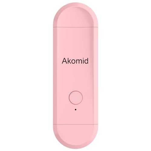 Akomid USB Rechargeable Book Light for Reading in Bed, 8 LEDs Bookmark Style Clip on, Eye-Cared Amber Light Mode for Kids, Blue Light Blocking, Stepless Dimming, Pink - Image 1