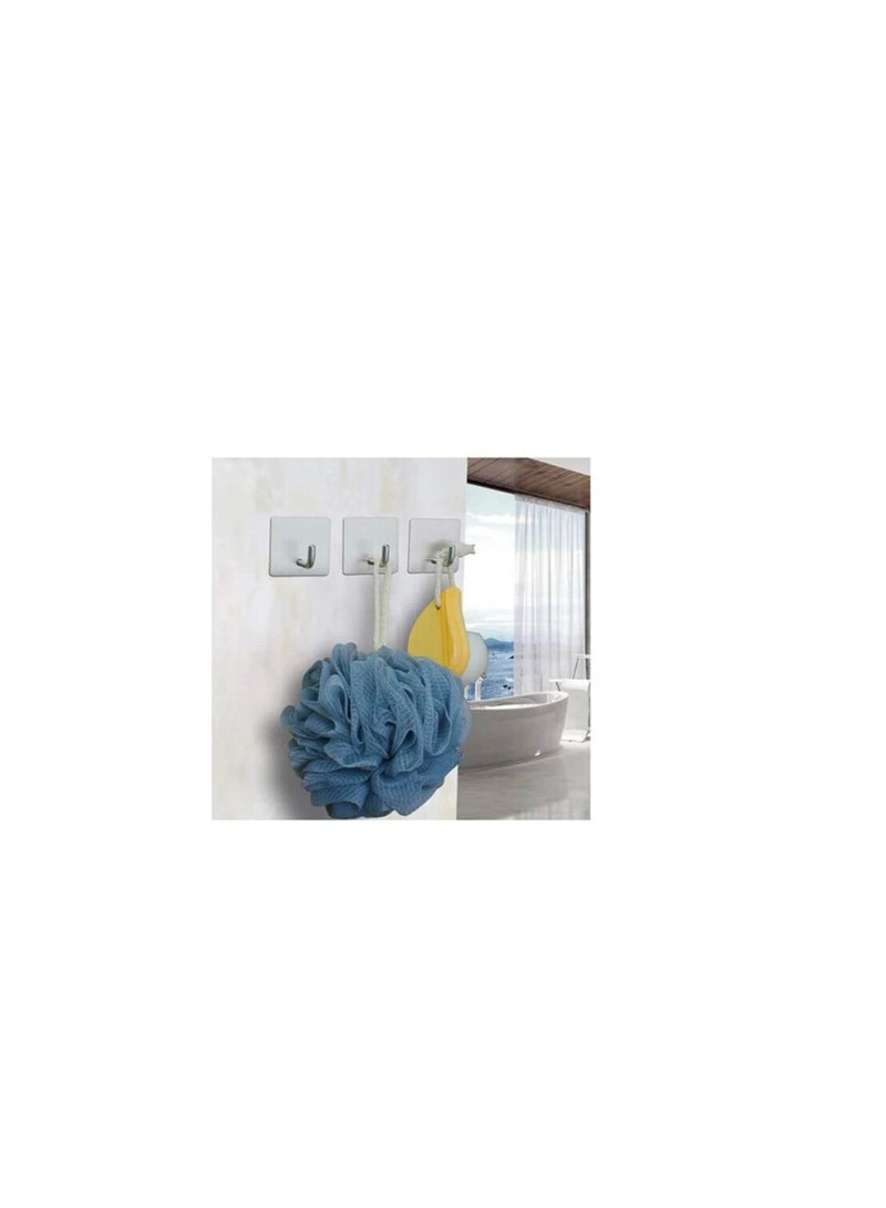 PROMASS Stainless Steel Sticky Kitchen Bathroom Multi-functional Wall Mount Hook Silver 4.5x4.5x3 cm  - Image 2