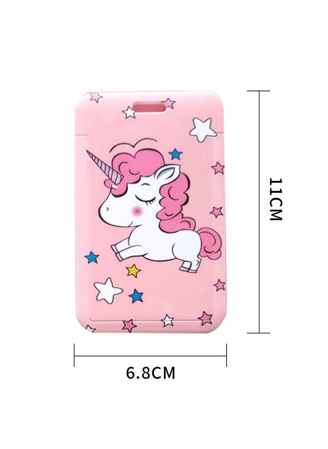 CheeseandU 2Pcs Pony Lanyard Id Badge Holder Case Pc Credit Card Case With 1 Pony Pendant Keychain And Detachable Neck Strap For Id Driver Licence & Women Teen Kids Girls School Office  - Image 2