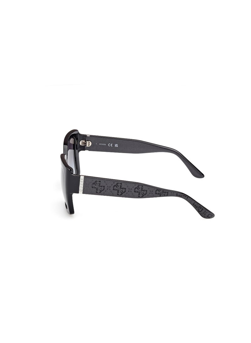 GUESS FULL RIM FEMALE SQUARE BLACK INJECTED SUNGLASSES - Image 2