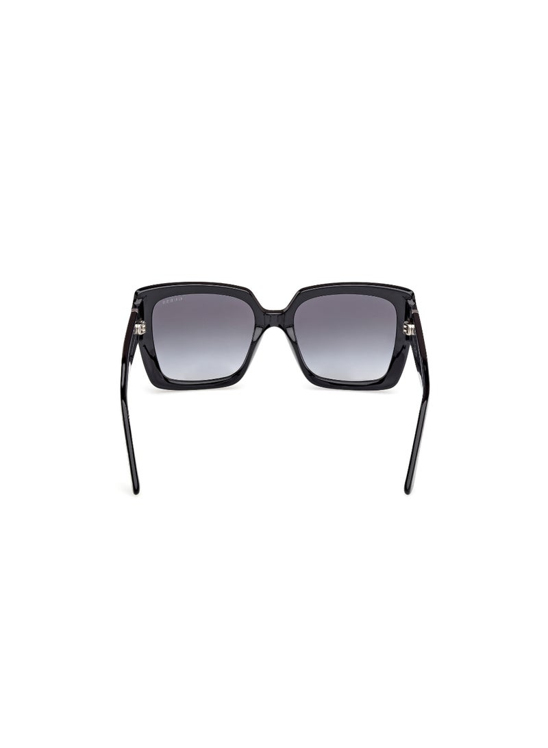 GUESS FULL RIM FEMALE SQUARE BLACK INJECTED SUNGLASSES - Image 4