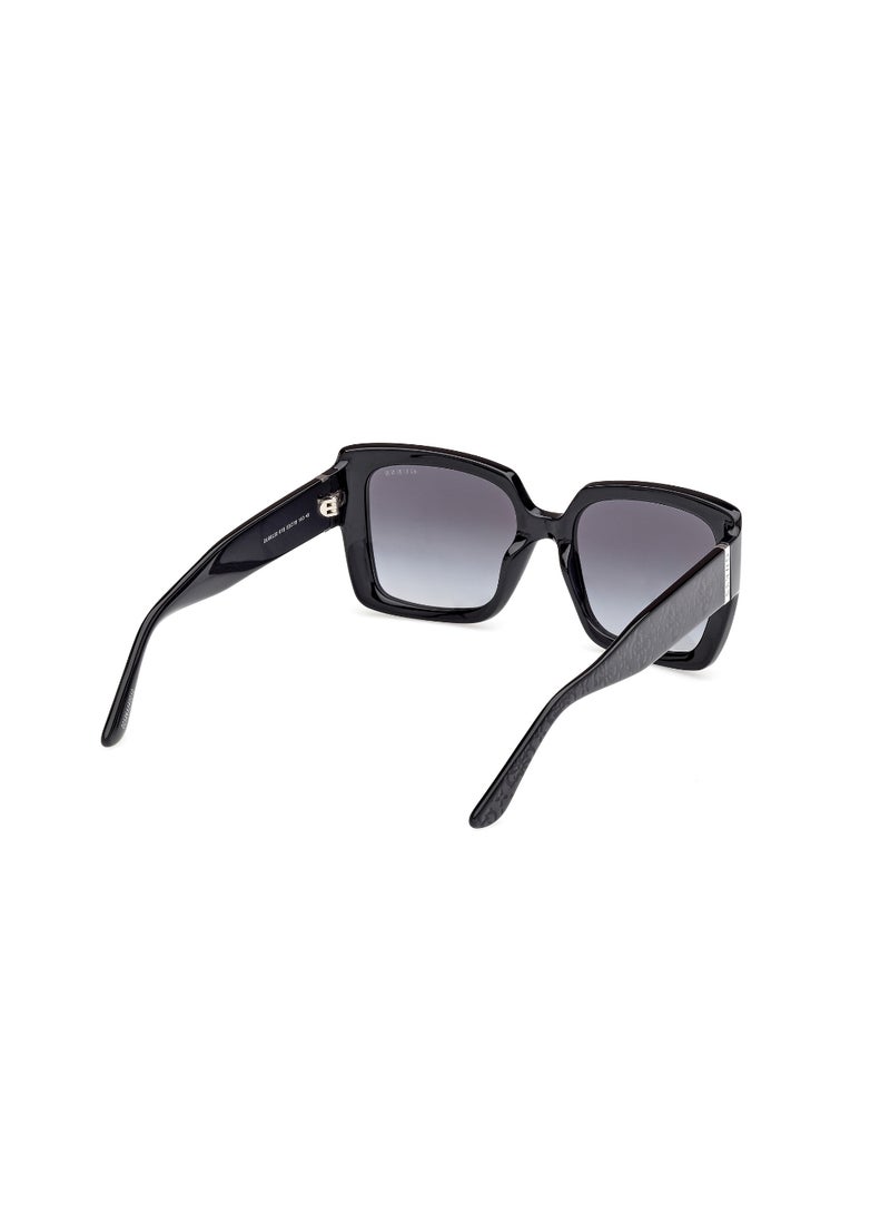 GUESS FULL RIM FEMALE SQUARE BLACK INJECTED SUNGLASSES - Image 5