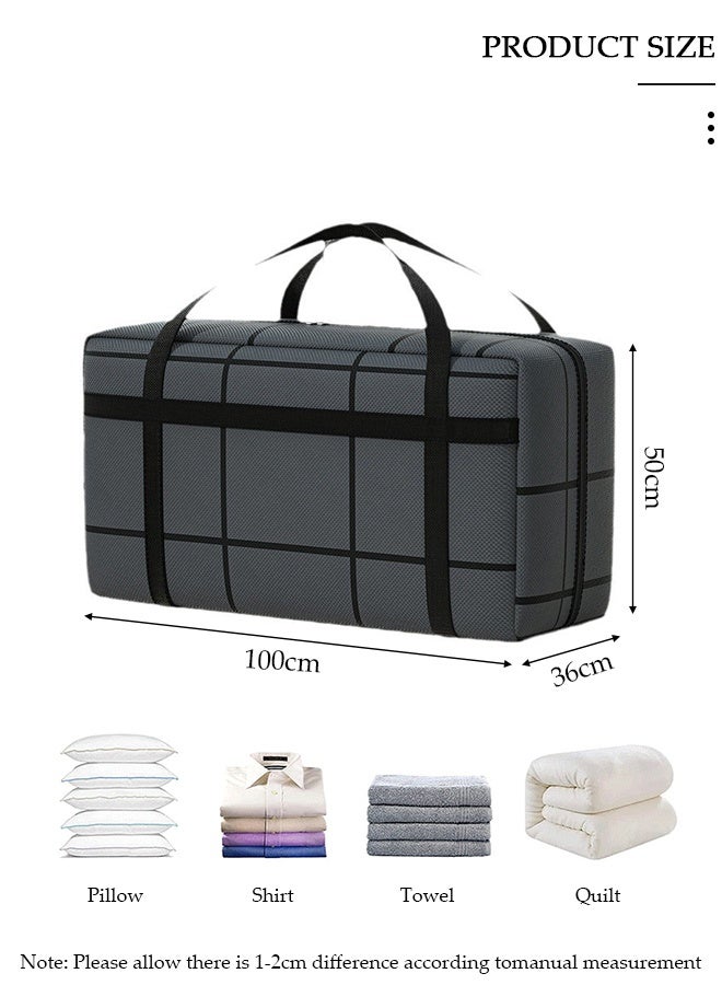 DUNISO Extra Large Moving Bags,Heavy Duty Moving Totes with Two-Way Zippers Thicken Handles,Large Capacity Packing Totes,Water-Resistant Duffle Bag for Travel College Dorm - Image 2