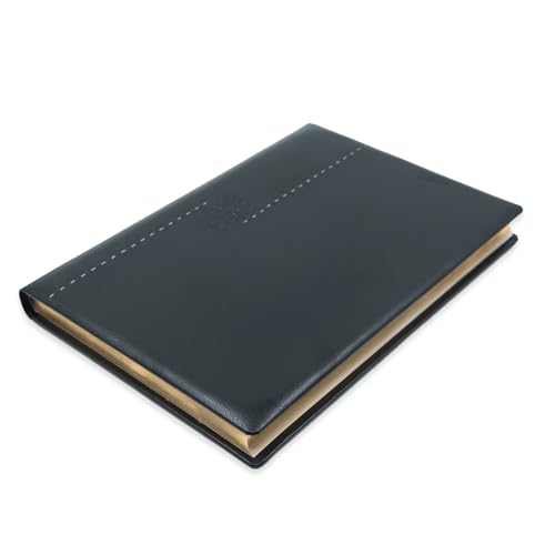 Mahavir Premium Diary 2026 Gift Set | A4 Size New Year diary and DIY Pen Stand | One-Day-to-a-Page New Year Diary | 424 pages | Natural Shade Paper | Foam Padded PU (Faux Leather) Cover Material - Black - Image 4