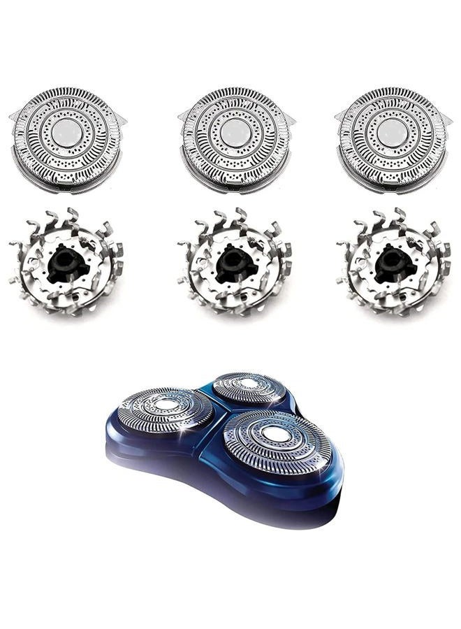 Suleto HQ9 Replacement Head Blades Compatible with Philips Shaver Heads Razor HQ9 Speedxl, Upgraded HQ9 Shaving Replacement Heads for Series 8140XL 8150XL 8160XL 8170XL HQ9070 HQ9080 HQ8240/8260 PT920 - Image 2