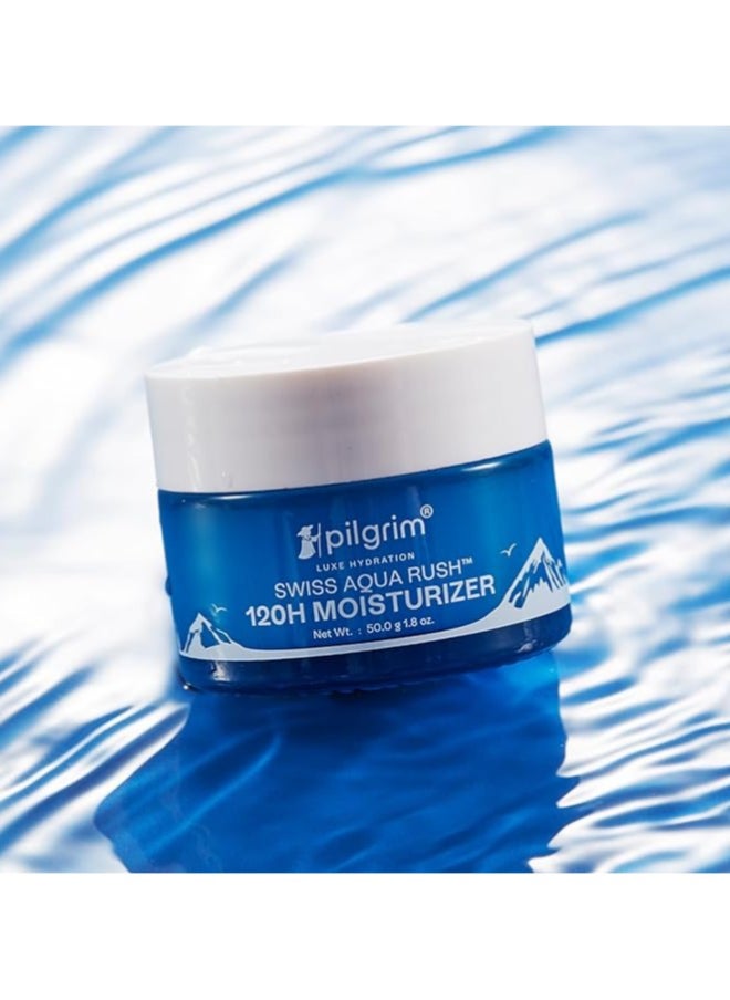 PILGRIM Swiss Aqua RushA 120H Moisturizer for face 50 Grams  - Image 2