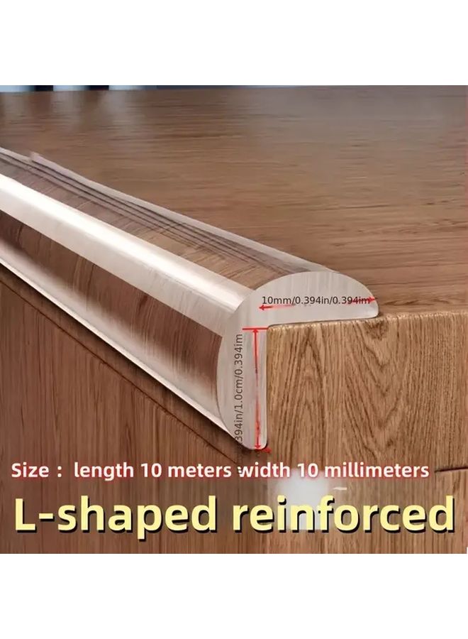 393.7 Inch Transparent Adhesive Corner Protectors Cut to Size Furniture Edge Protection - Image 2