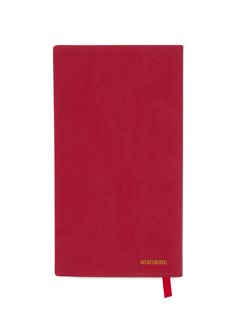 WISHWIND Elegant PU Leather Executive Journal Notebook – Premium Daily Diary for Men & Women | Compact 17.5x10 cm | Ideal for School, Travel, Business, Work & Home Writing (Burgundy, Small) - Image 1