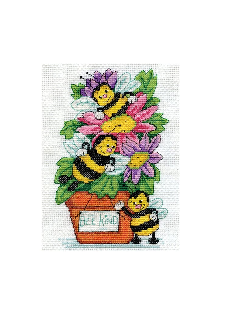 Craft Counted Cross Stitch Bee Kind - Image 1