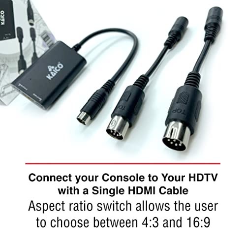 Kaico SEGA Genesis 1080p HDMI Adapter - for use with Sega Megadrive - Supports S Video Output – Supports PAL and NTSC Consoles – Aspect Ratio Switch for 16:9 or 4:3 - Image 5
