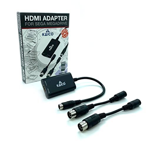 Kaico SEGA Genesis 1080p HDMI Adapter - for use with Sega Megadrive - Supports S Video Output – Supports PAL and NTSC Consoles – Aspect Ratio Switch for 16:9 or 4:3 - Image 1