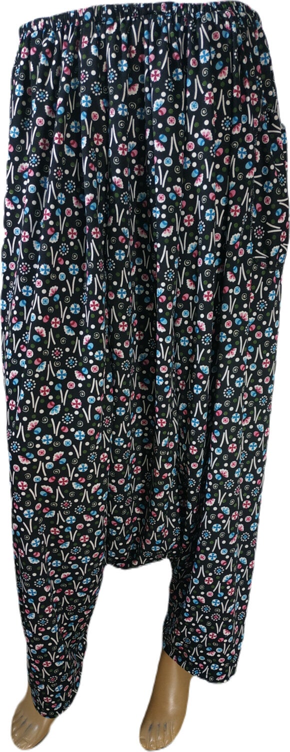 KG Tekstil Local Patterned Women's Shalwar Jersey with Crotch Below - Image 2