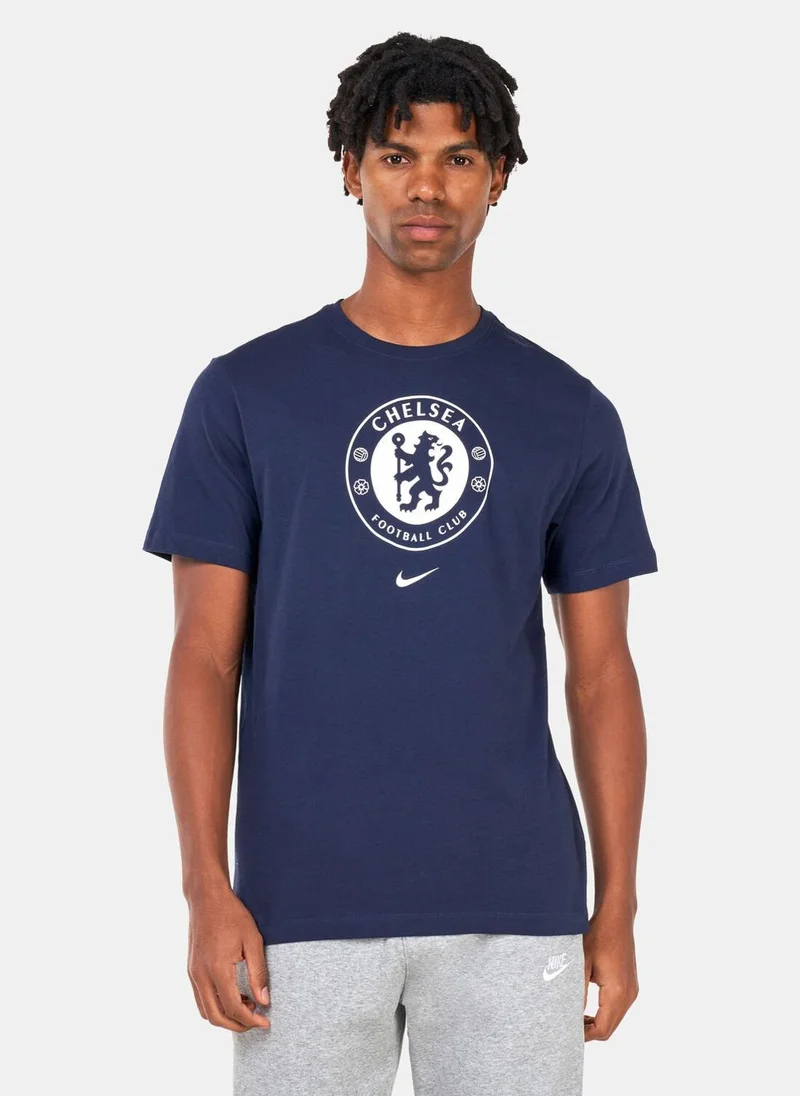 Nike Men's Chelsea F.C. Crest Football T-Shirt
