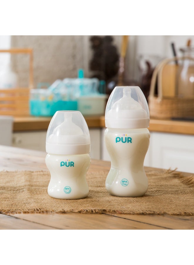 Pur Advanced Plus Wide Neck Feeding Bottle - 250ml Capacity - Complete safety and ergonomic design, a natural feeding experience for your baby - Image 5