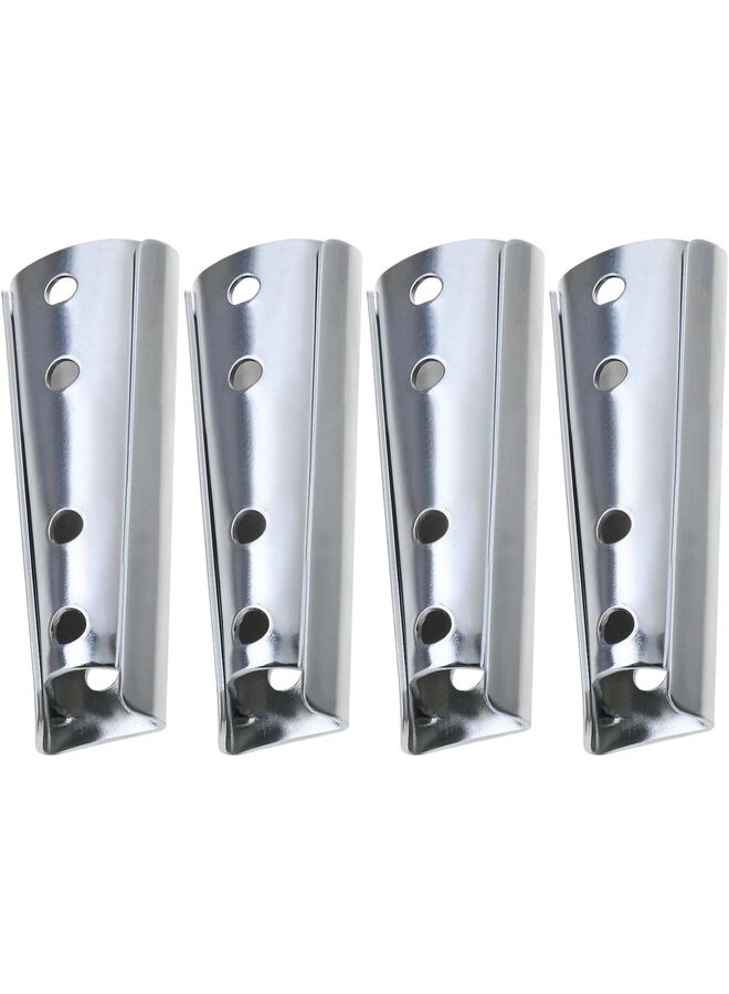 4 Pcs Headboard Panel Wall Fixing Brackets Heavy Duty Interlocking Hangers Furniture Connector Metal Sectional Sofa Interlocking Connector for Sofa Bed 4.7in - Image 1