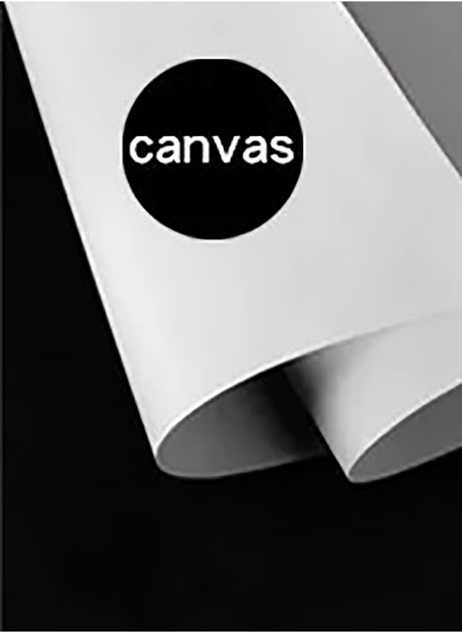 Gold Black White Canvas Framed Wall Art