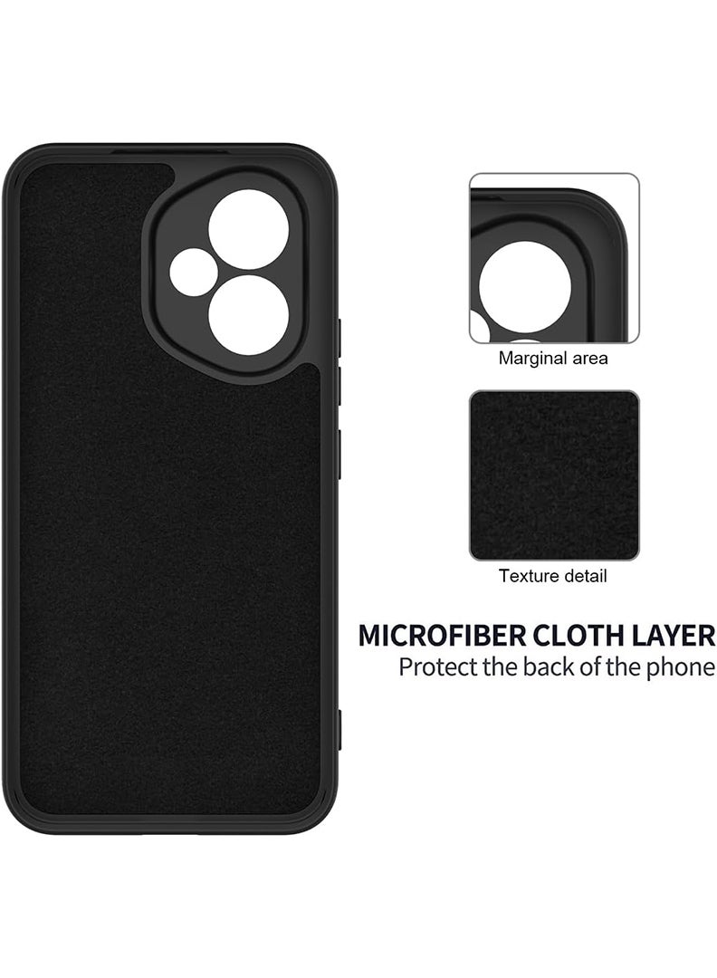 Case Up Compatible with Honor 400  Case, Soft & Premium Liquid Silicone [Anti-Scratch Microfiber Lining] Shockproof Protective Slim Phone Cover for Honor 400 2025, Black - Image 5