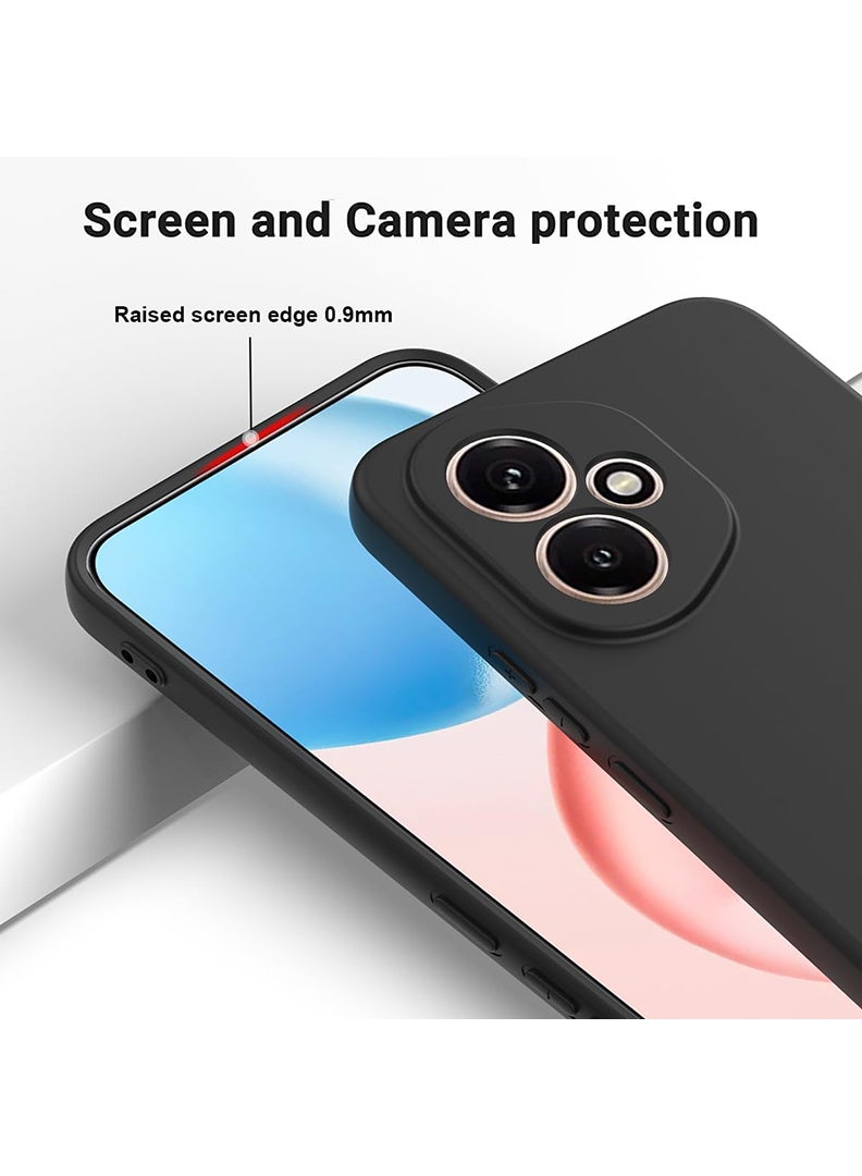 Case Up Compatible with Honor 400  Case, Soft & Premium Liquid Silicone [Anti-Scratch Microfiber Lining] Shockproof Protective Slim Phone Cover for Honor 400 2025, Black - Image 2