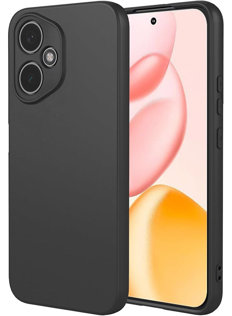 Case Up Compatible with Honor 400  Case, Soft & Premium Liquid Silicone [Anti-Scratch Microfiber Lining] Shockproof Protective Slim Phone Cover for Honor 400 2025, Black - Image 1