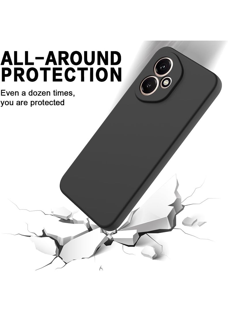 Case Up Compatible with Honor 400  Case, Soft & Premium Liquid Silicone [Anti-Scratch Microfiber Lining] Shockproof Protective Slim Phone Cover for Honor 400 2025, Black - Image 3