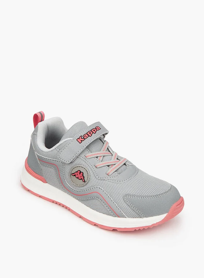 Kappa Girls' Panelled Sports Shoes with Hook and Loop Closure
