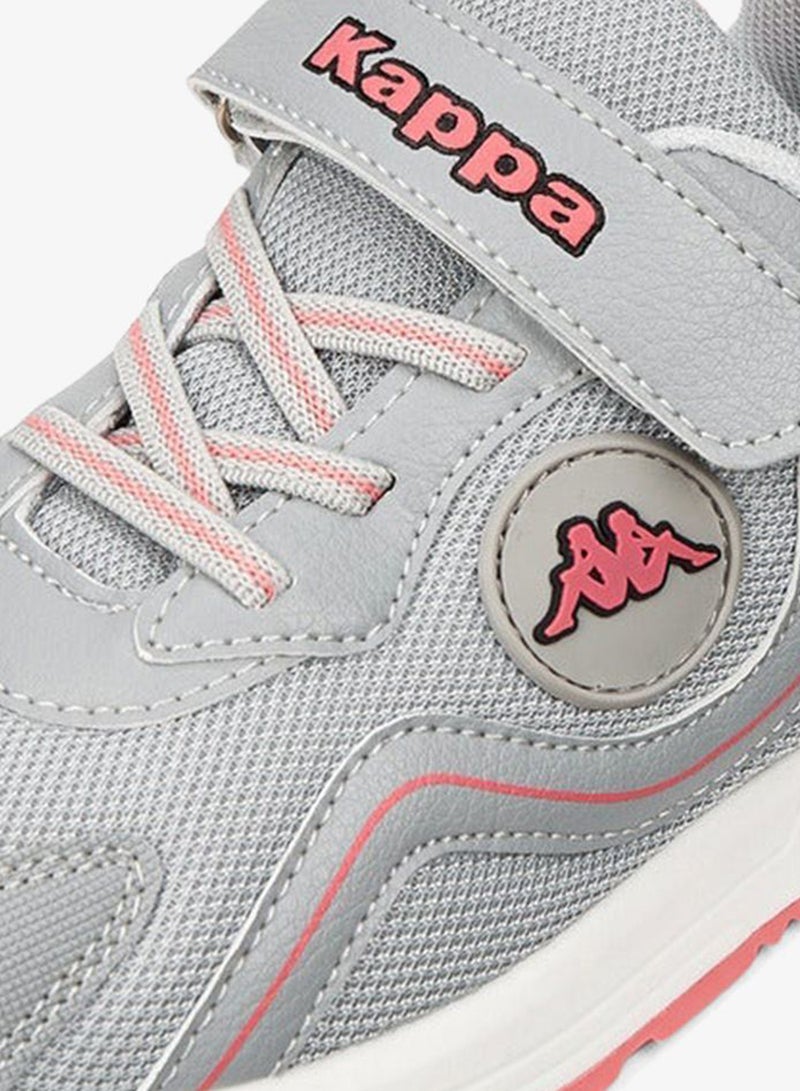 Kappa Girls' Panelled Sports Shoes with Hook and Loop Closure - Image 4