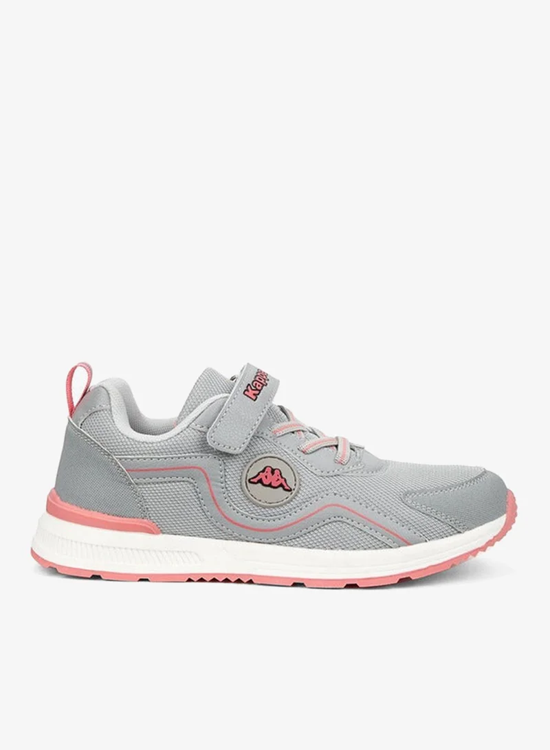 Kappa Girls' Panelled Sports Shoes with Hook and Loop Closure