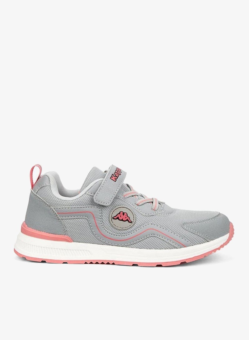 Kappa Girls' Panelled Sports Shoes with Hook and Loop Closure - Image 1