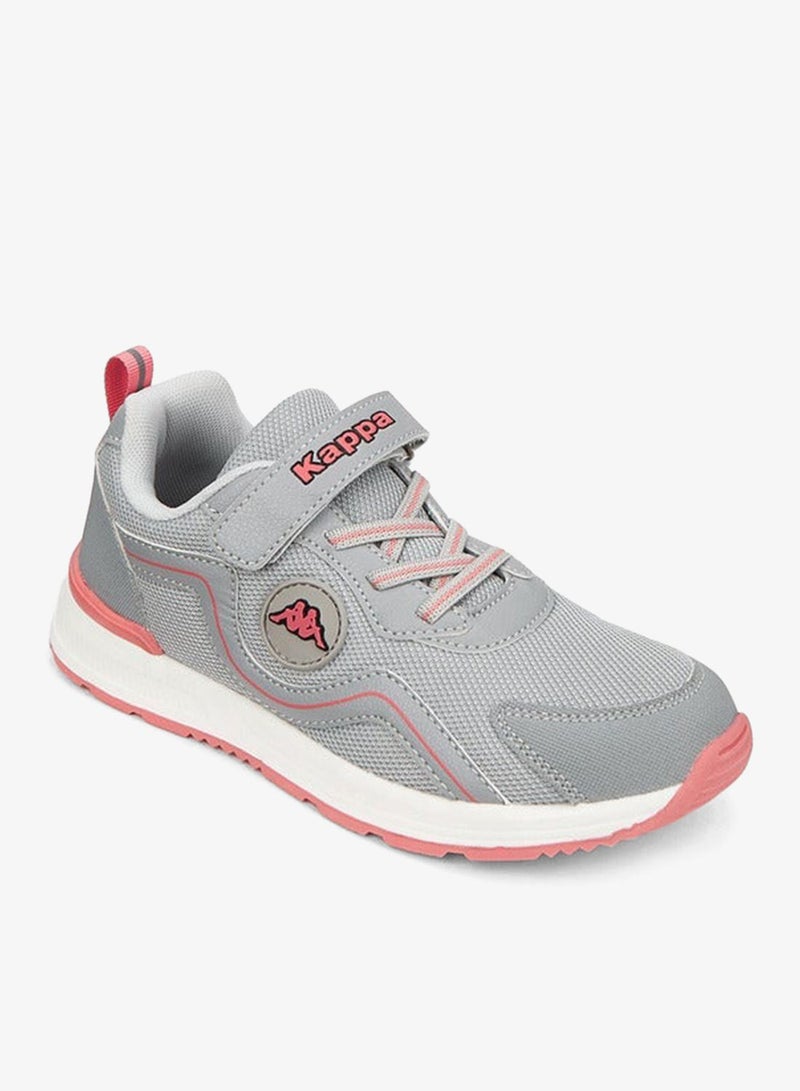 Kappa Girls' Panelled Sports Shoes with Hook and Loop Closure - Image 2