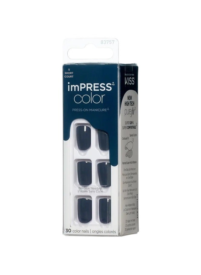 KISS imPRESS Color Press-on Manicure KIMC018C Graytitude 30 color nails - Image 1