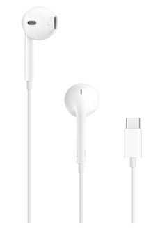 Earpods with USB C Wired Earbuds with Microphone & Volume Control, In-ear Headphones for iPhone 15 Pro Max, iPad Pro/Air, Samsung (White)