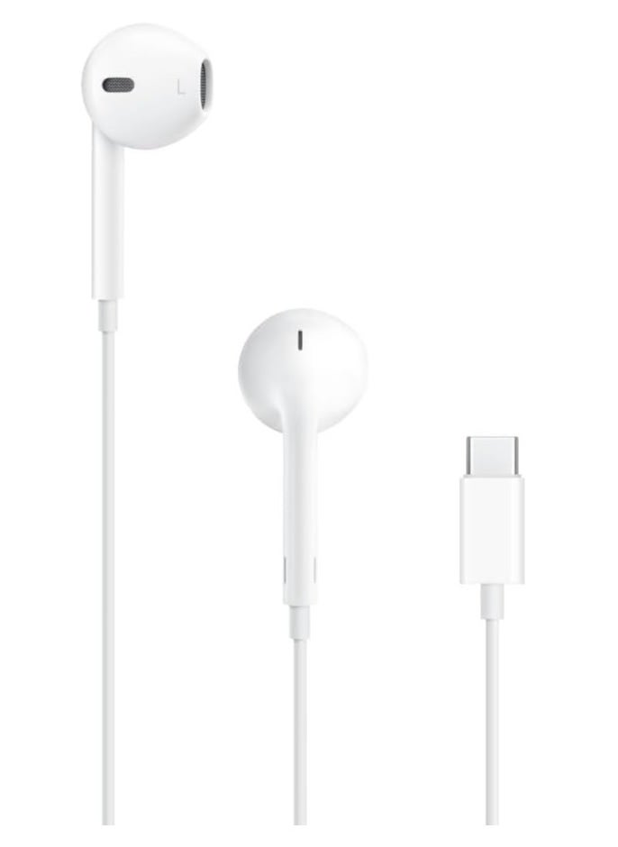 BJollys - Earpods with USB C Wired Earbuds with Microphone & Volume Control, In-ear Headphones for iPhone 15 Pro Max, iPad Pro/Air, Samsung (White) - Image 1