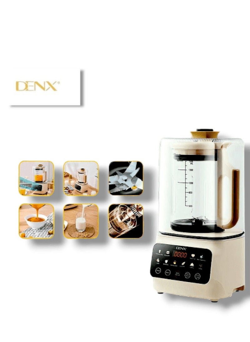 Denx Intelligent Food Blender, Smart Touch Blender 600W 1.5L With soundproof cover
