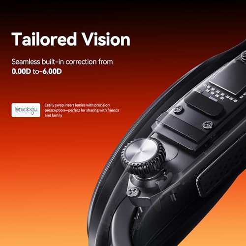 Rokid Max 2 AR Glasses Black, 215" Micro-OLED Display, 50° FOV, 600 Nits Brightness, Compatible with Smart Phone, Steam Deck, ROG, and More, Immersive Wearable Display for Gaming & Entertainment - Image 3