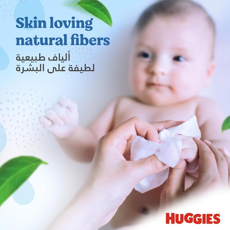 HUGGIES مناديل هاجيز بيور للأطفال، 99% مناديل مائية نقية، 3 عبوات × 56 منديل (168 منديل) - Image 5
