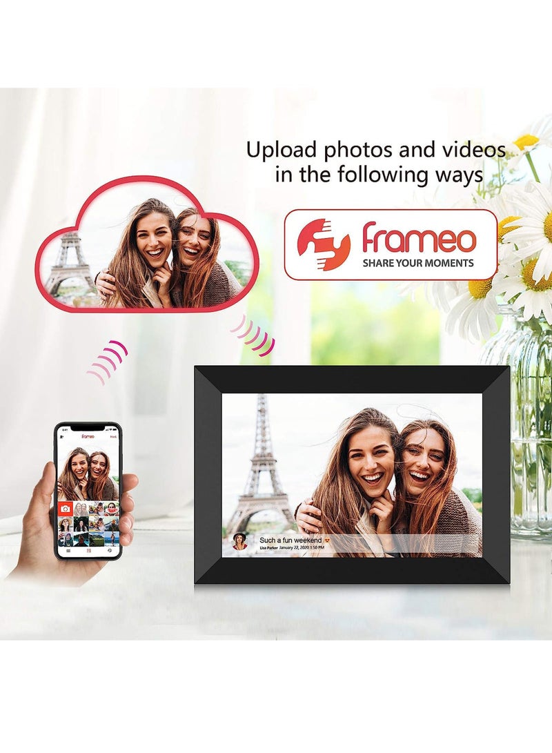 10.1 Inch Smart WiFi Digital Photo Frame 1280x800 IPS LCD Touch Screen, Auto-Rotate Portrait and Landscape, Built in 16GB Memory, Share Moments Instantly via Frameo App from Anywhere - Image 2