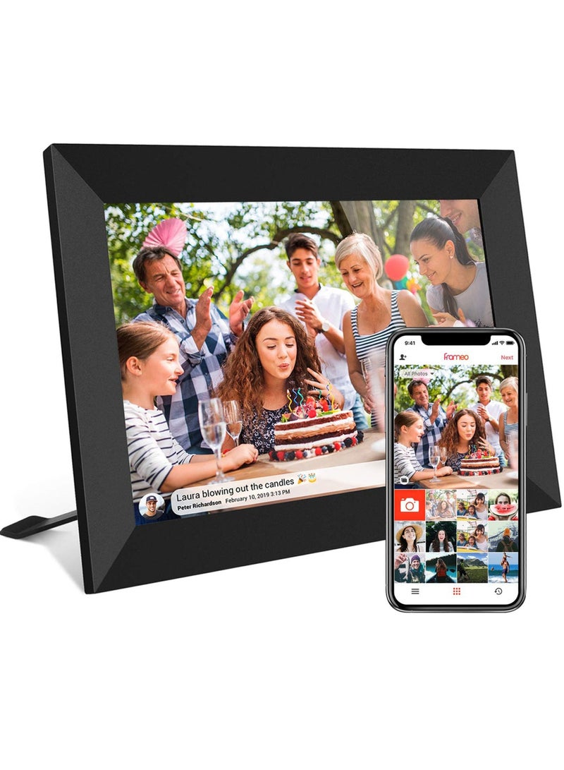 10.1 Inch Smart WiFi Digital Photo Frame 1280x800 IPS LCD Touch Screen, Auto-Rotate Portrait and Landscape, Built in 16GB Memory, Share Moments Instantly via Frameo App from Anywhere - Image 1