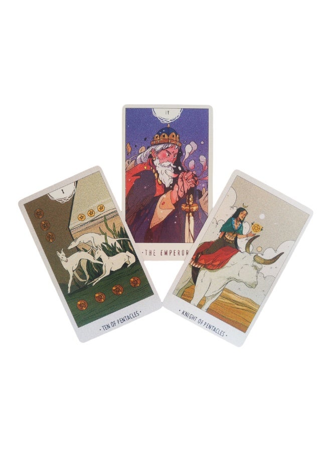 NIBEMINENT 12×7 cm, White Numen Sacred Animal Tarot Cards. English version board game, with paper instruction manual, containing 80 decks of cards. - Image 3