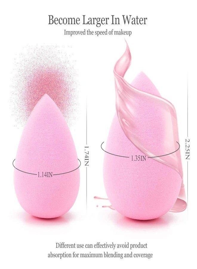 KIRA Professional 8 in 1 Makeup Sponge Multicolour, Cotton Pad Applicator Foundation Makeup Blender Powder Buff Sponge Cosmetic Puff Women's & Girls Cosmetic Makeup Beauty (Pack of 1) - Image 3