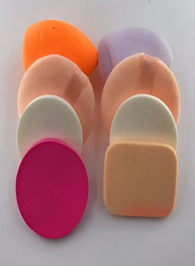 KIRA Professional 8 in 1 Makeup Sponge Multicolour, Cotton Pad Applicator Foundation Makeup Blender Powder Buff Sponge Cosmetic Puff Women's & Girls Cosmetic Makeup Beauty (Pack of 1) - Image 2