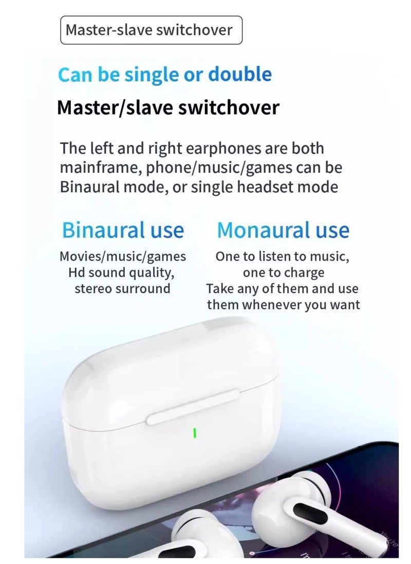 Wireless Bluetooth Earphones TWS Headphones, HiFi Sound Low Latency Noise Reduction Earbuds for IPhone Android