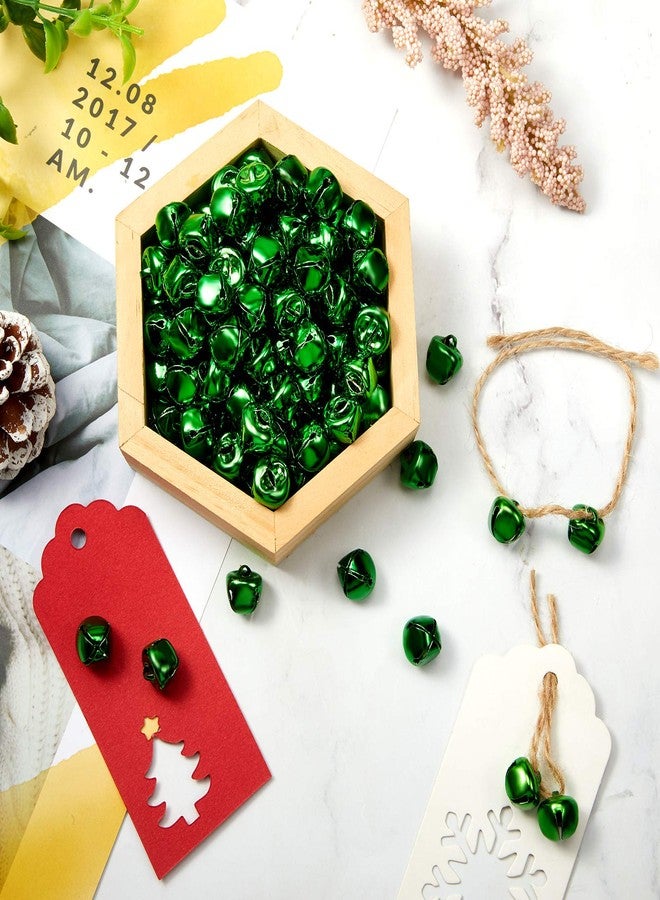 Zhanmai 200 Piece Jingle Bells, 1/2 Inch Craft Bells Bulk, Christmas Bells for Crafts DIY Bells for Wreath, Holiday Home and Christmas Decoration (Green) - Image 5