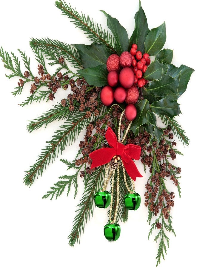 Zhanmai 200 Piece Jingle Bells, 1/2 Inch Craft Bells Bulk, Christmas Bells for Crafts DIY Bells for Wreath, Holiday Home and Christmas Decoration (Green) - Image 3