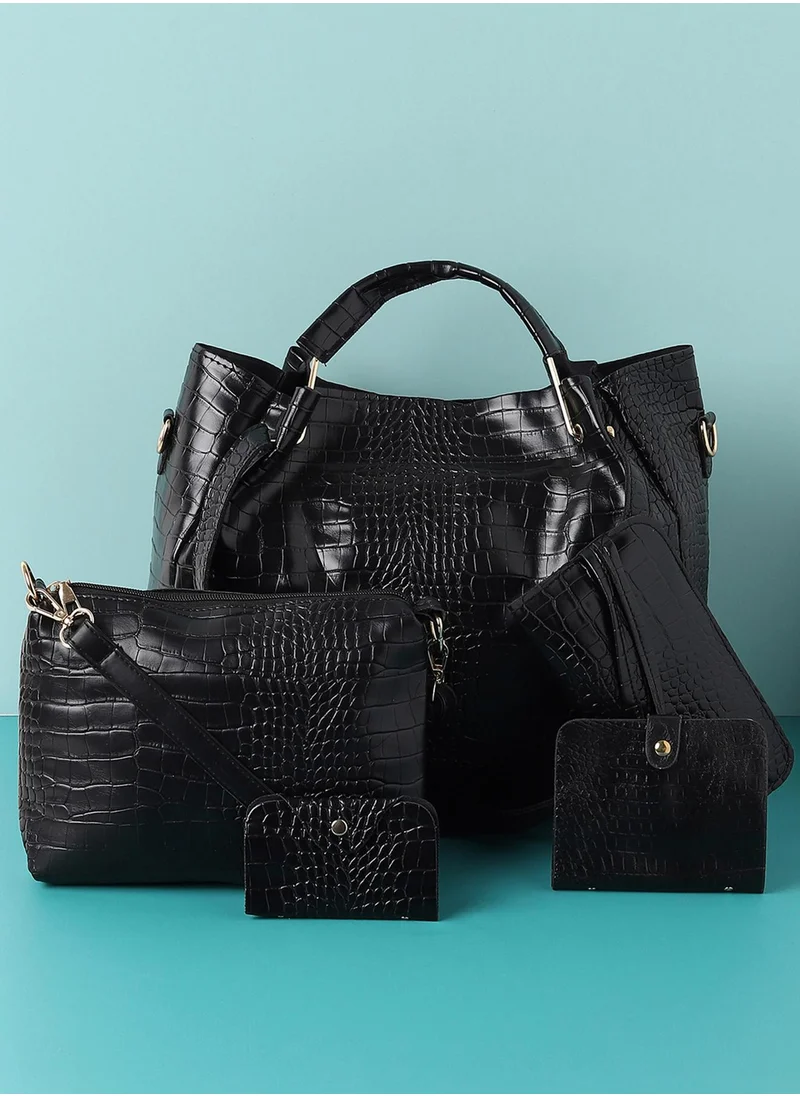 صوص هاوت Mabel Black Handbag Set