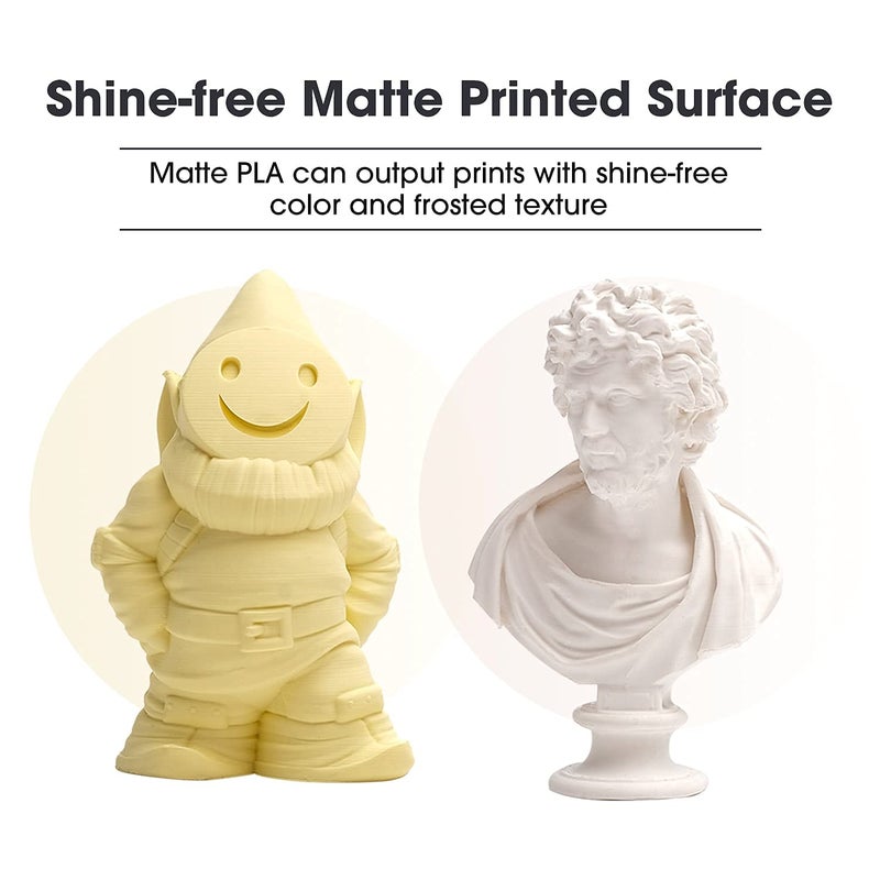 3idea e-Sun ePLA Matte 3D Printing Filament Almond Yellow,1.75mm, Net Weight-1kg - Image 5